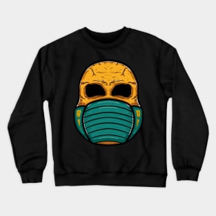 Skull green mask Crewneck Sweatshirt